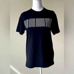 Next Level Graphic Print Crew Neck Black and White women’s Short Sleeve T- Shirt